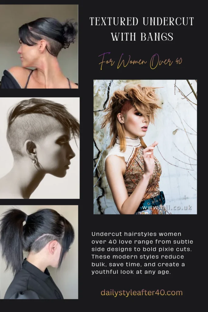 Textured Undercut with Bangs