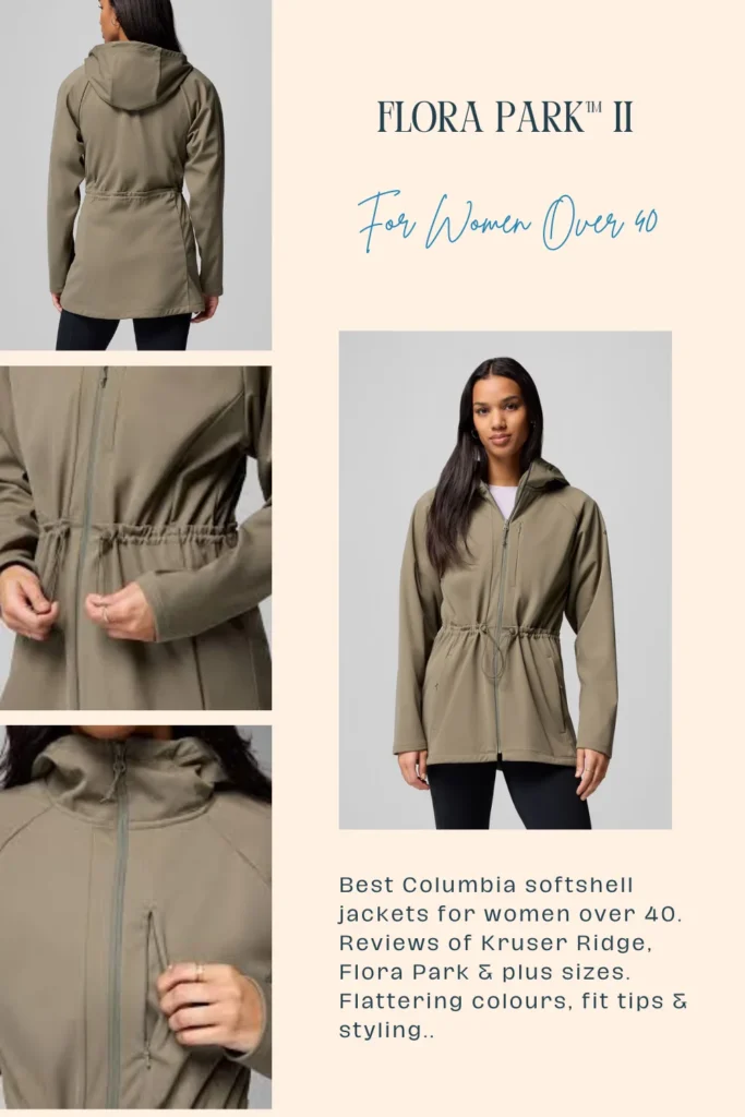 Flora Park™ II: Most Flattering Columbia Softshell for Mature Figures