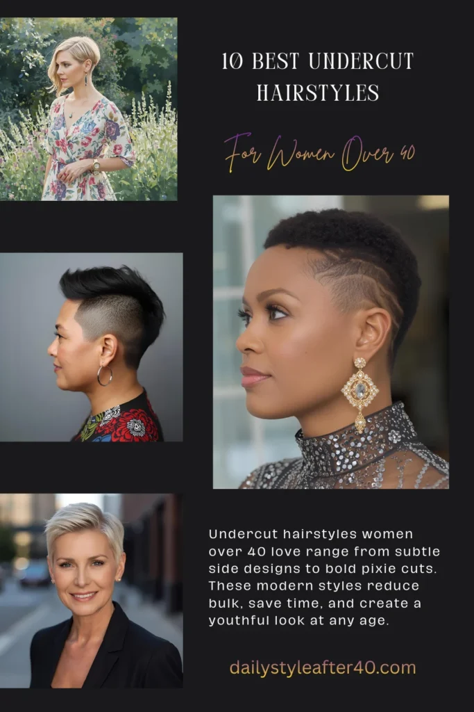 10 Best Undercut Hairstyles for Women Over 40