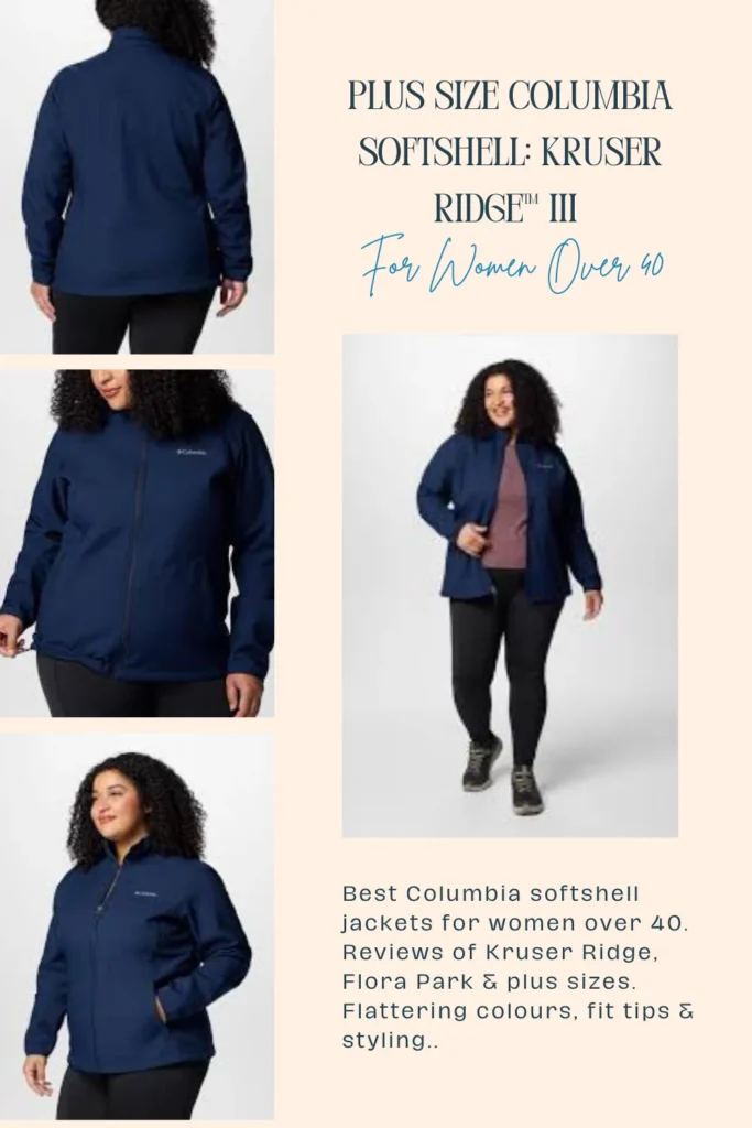 Plus Size Columbia Softshell: Kruser Ridge™ III for Fuller Figures Over 40