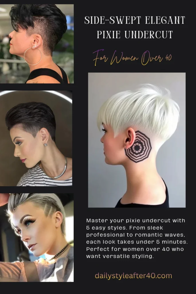 How to Style a Slicked-Back Bold Pixie Undercut in 3 Minutes