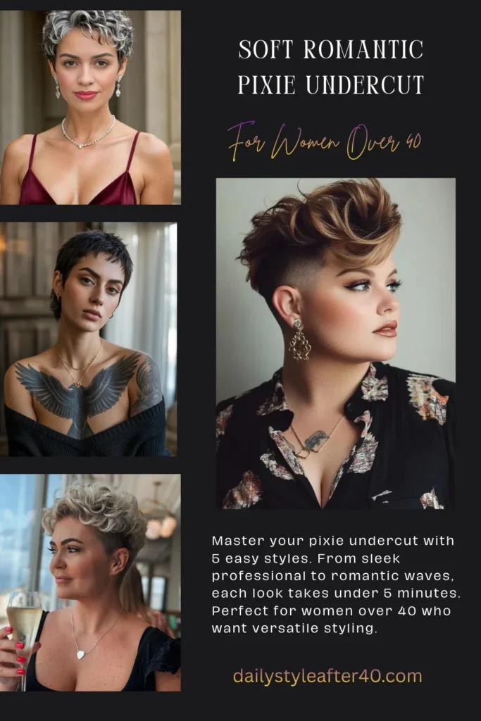 How to Style a Soft Romantic Pixie Undercut in 5 Minutes