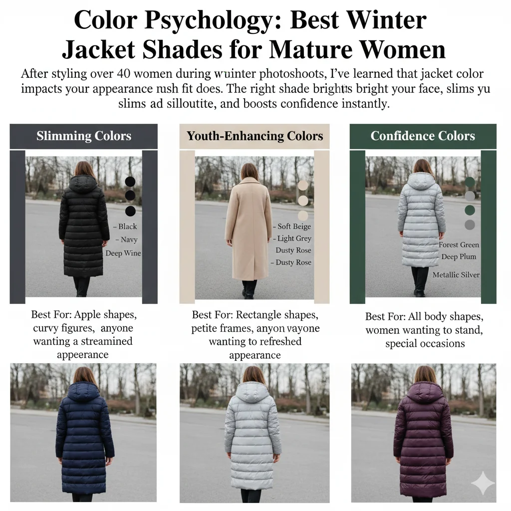 Color Psychology: Best Winter Jacket Shades for Mature Women