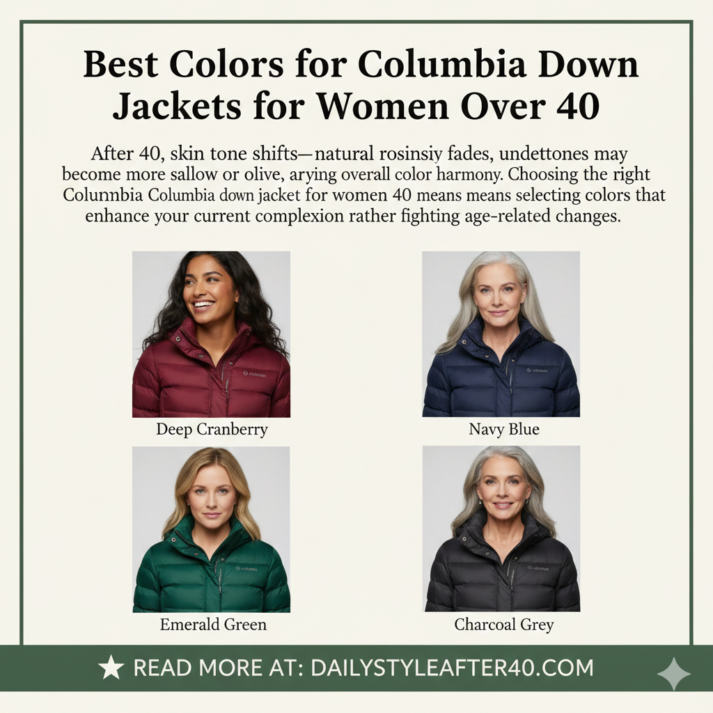 Columbia Down Jacket for Women Over 40: Best Colors for Columbia Down Jackets for Women Over 40