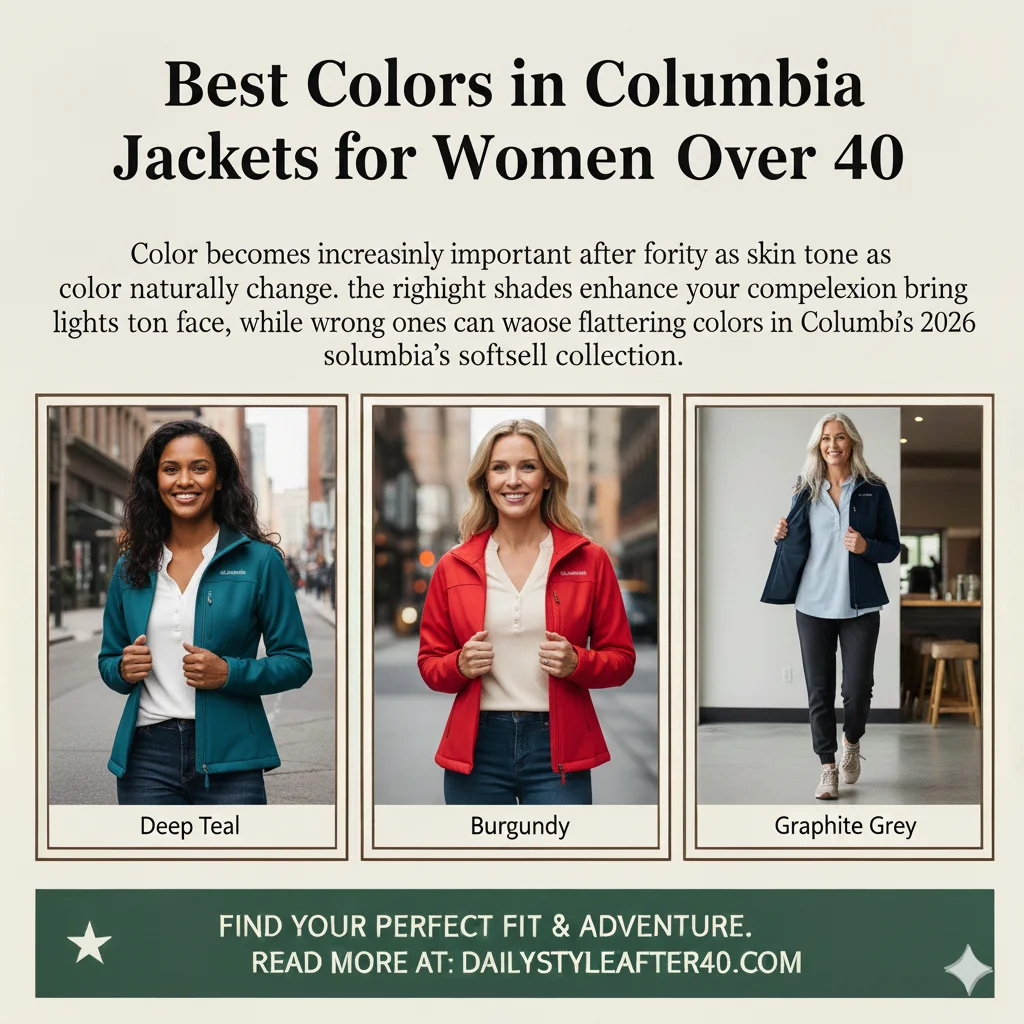 Best Colors in Columbia Softshell Jackets for Women Over 40