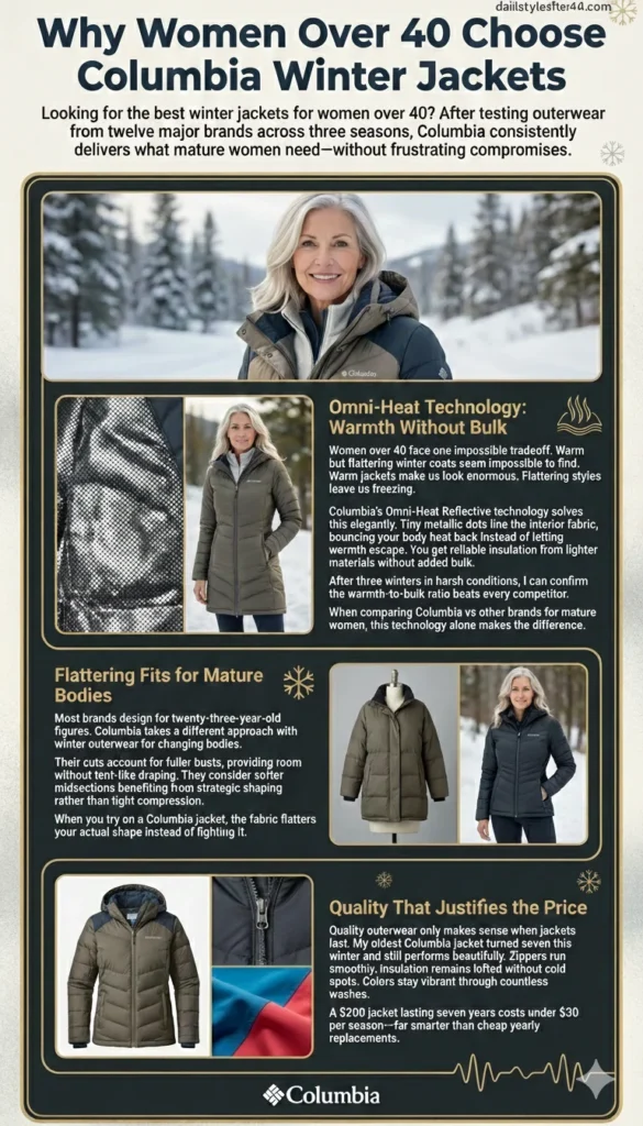 Why Women Over 40 Choose Columbia Winter Jackets
