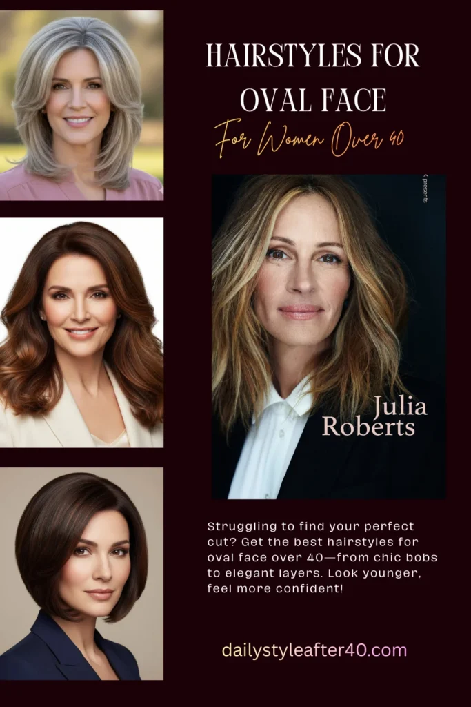 Gorgeous Hairstyles for Oval Face Over 40 | Expert-Approved Cuts