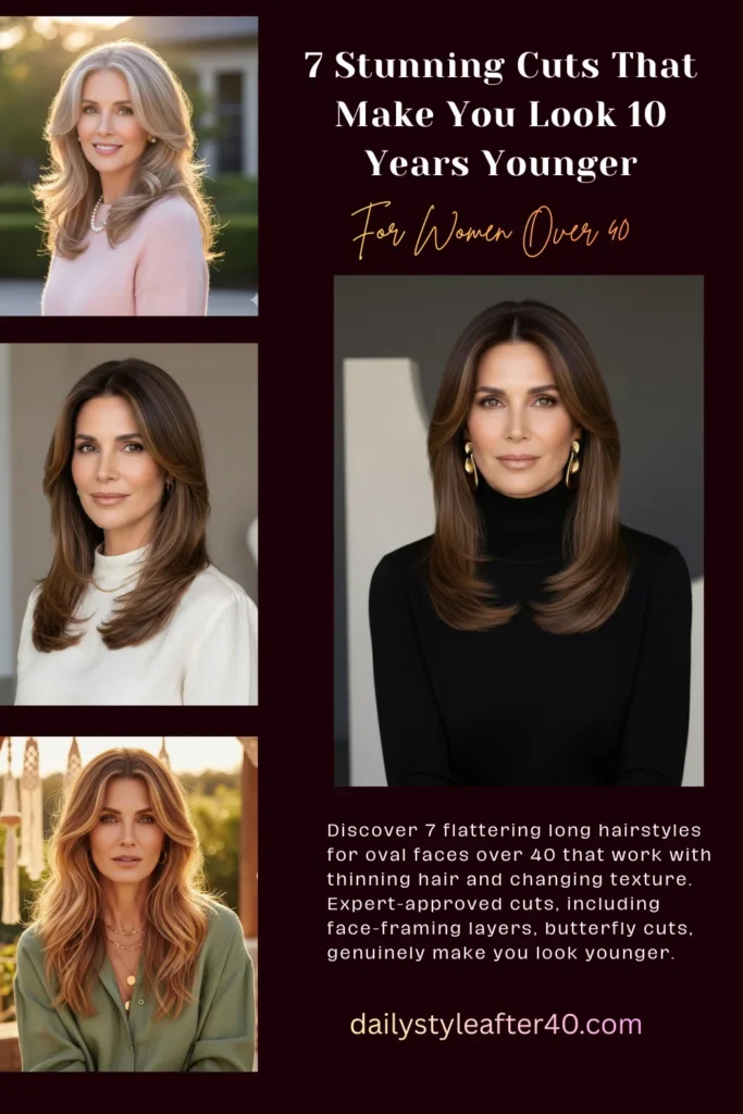 Long Hairstyles for Oval Faces Over 40: 7 Stunning Cuts That Make You Look 10 Years Younger