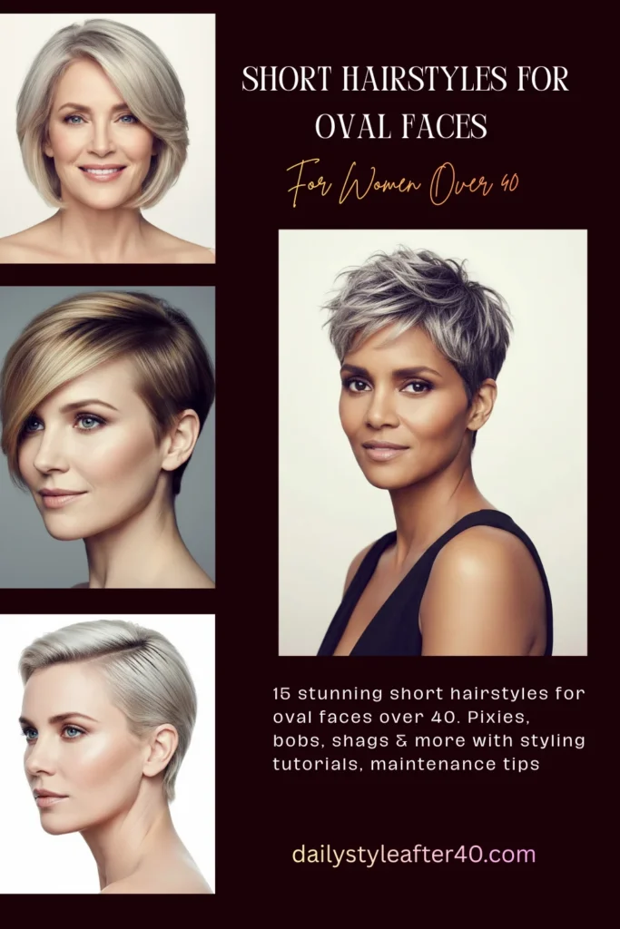 Short Hairstyles for Oval Faces Over 40: 15 Gorgeous Looks You'll Love