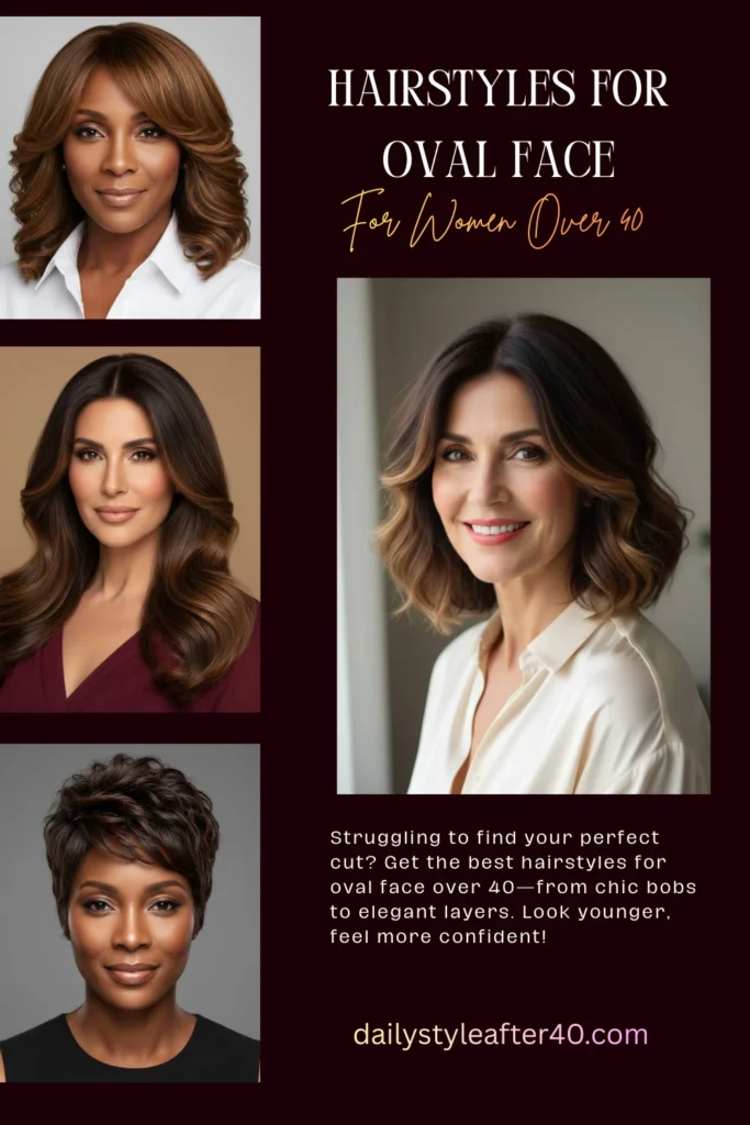 Best Short Hairstyles for Oval Face Over 40