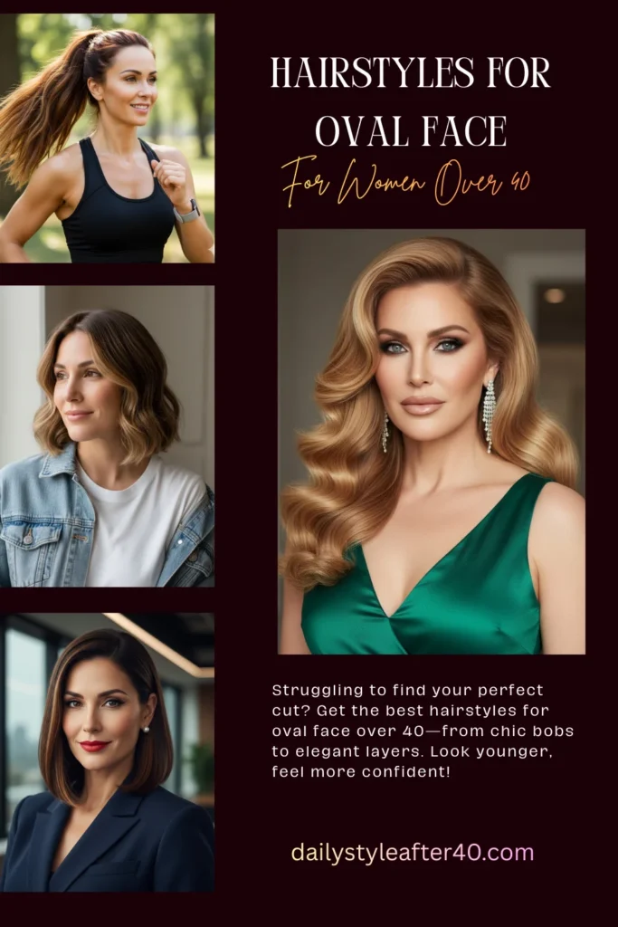 Hairstyles for Oval Face Over 40 Based on Your Lifestyle