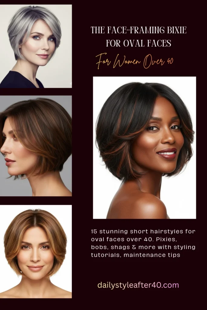 The Face-Framing Bixie for Oval Faces Over 40