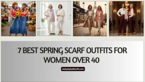 7 Best Spring Scarf Outfits for Women Over 40