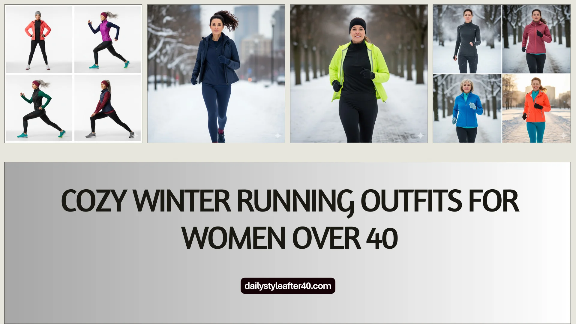 Cozy Winter Running Outfits for Women Over 40