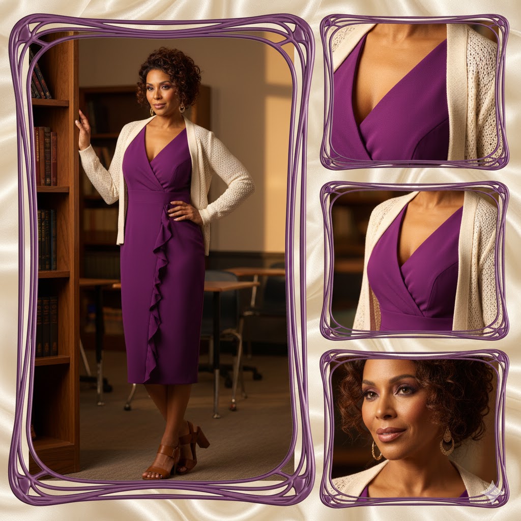 Full Bust: Teacher Outfits for Women Over 40 with Flattering Coverage