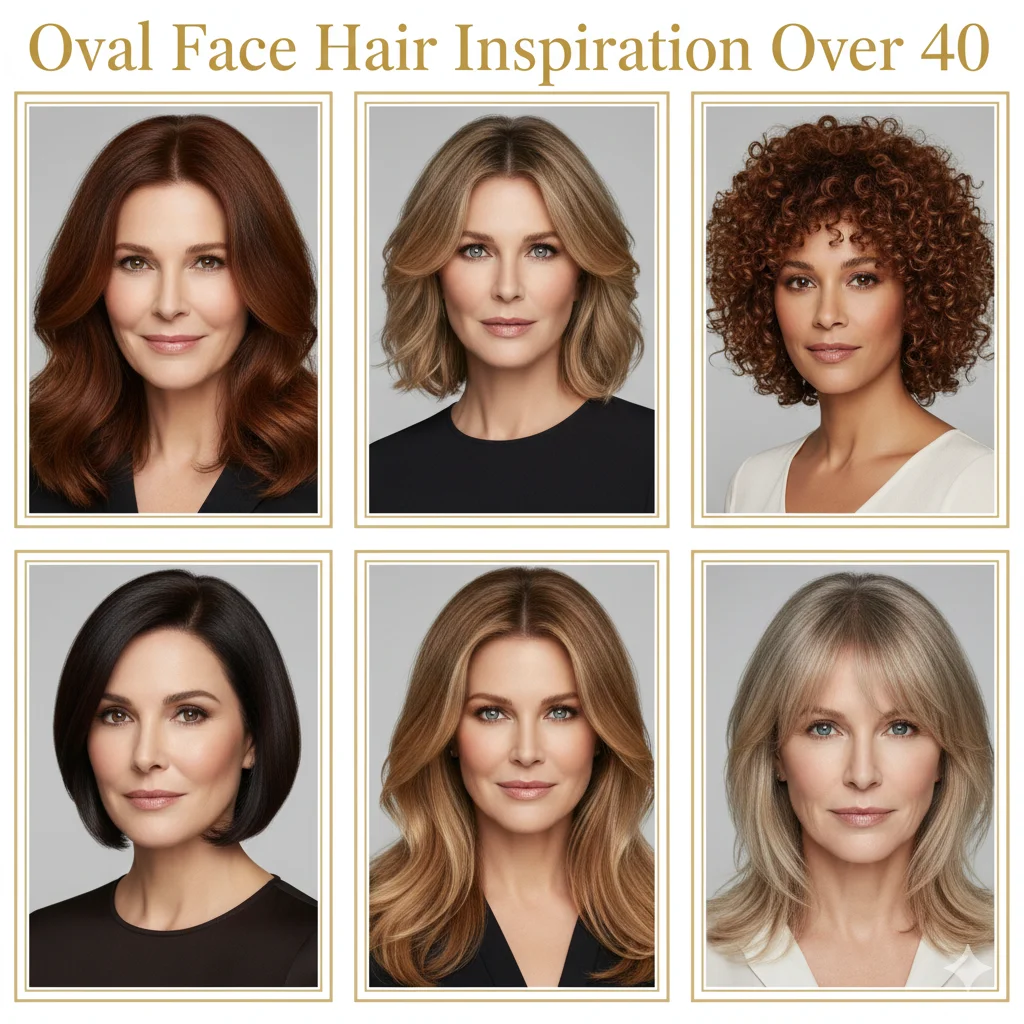 Celebrity Inspiration: Oval Faces Over 40