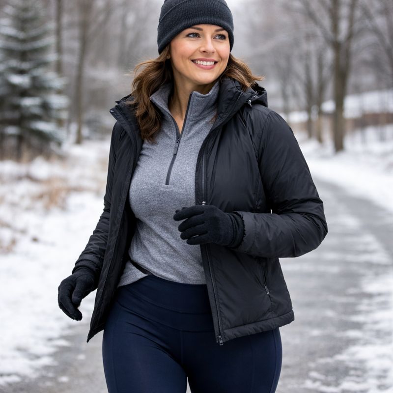 Cozy Winter Running Outfits for Women Over 40:The Premium Warmth Seeker