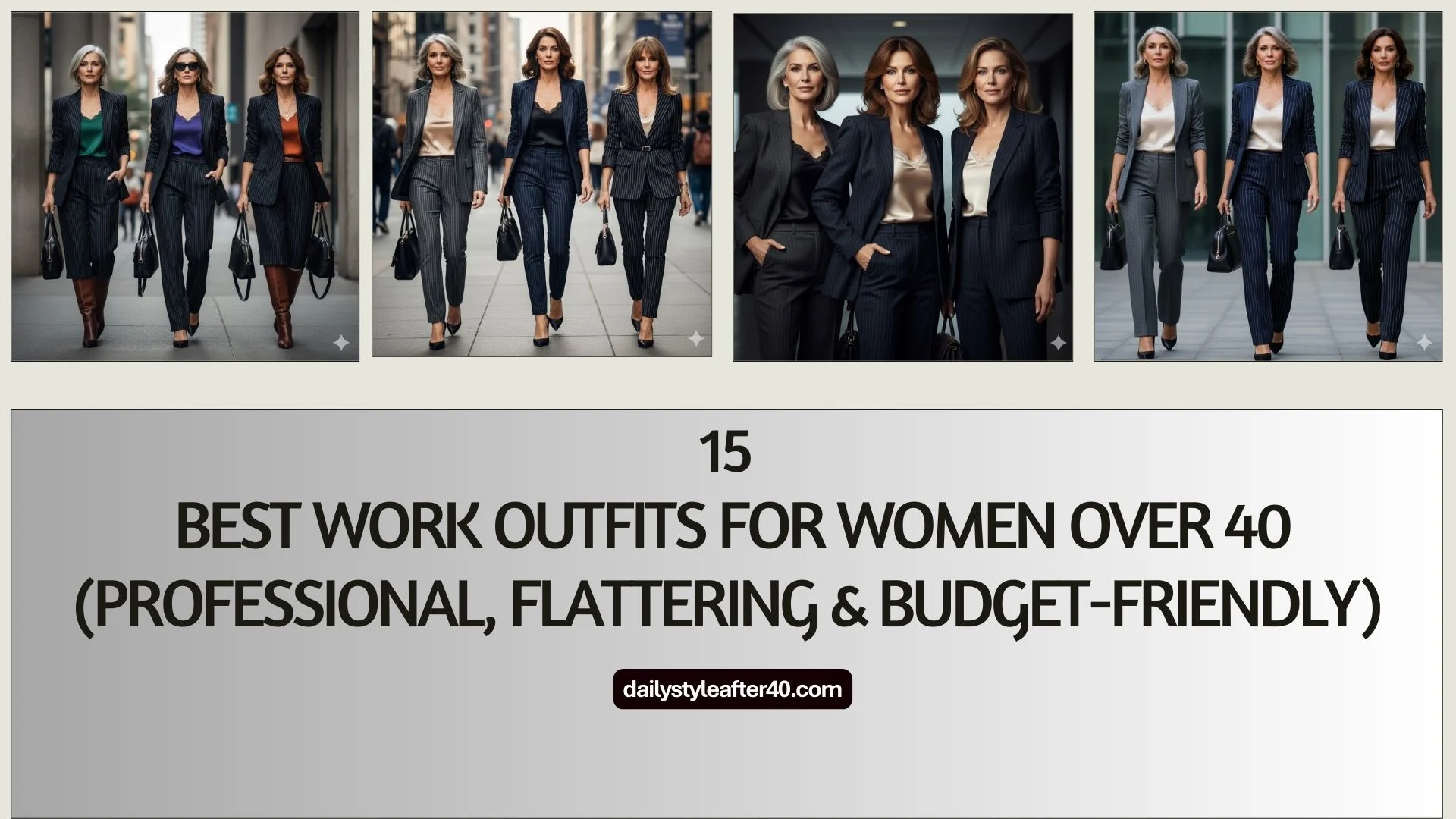 15 Best Work Outfits for Women Over 40 (Professional, Flattering & Budget-Friendly)