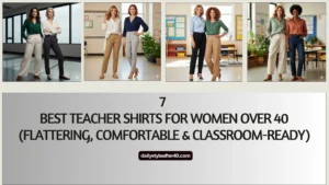 7 Best Teacher Shirts for Women Over 40 (Flattering, Comfortable & Classroom-Ready)