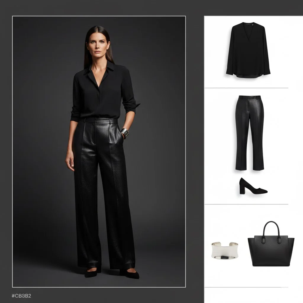 Work Outfits for Women Over 40: The All-Black Power Outfit