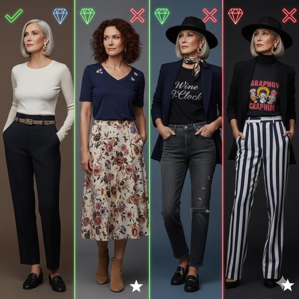 Graphic Tee Mistakes Women Over 40 Make (And Better Alternatives)