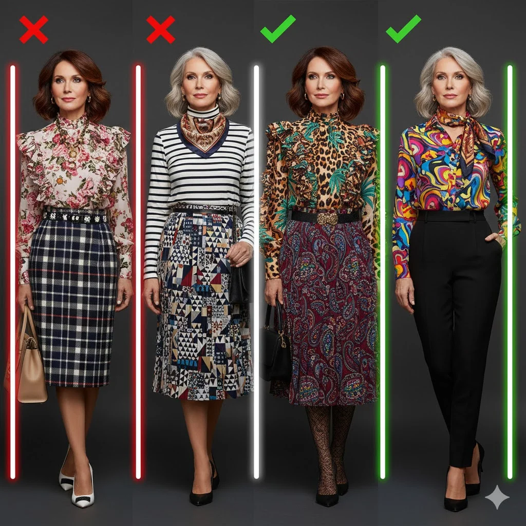 Busy Clashing Patterns All at Once