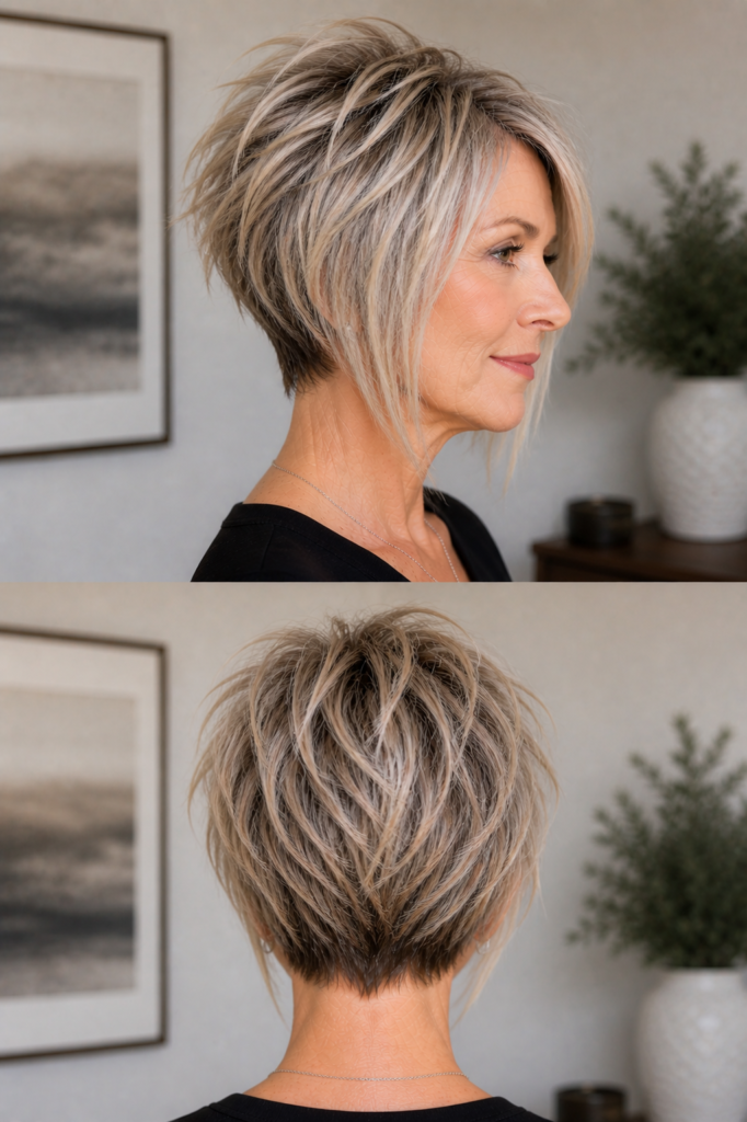 Choppy Stacked Bob