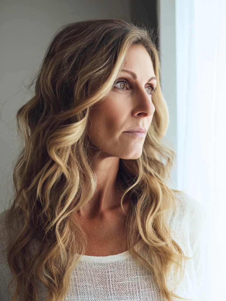 Wavy Hairstyles for Women Over 40: Effortless Beach Waves