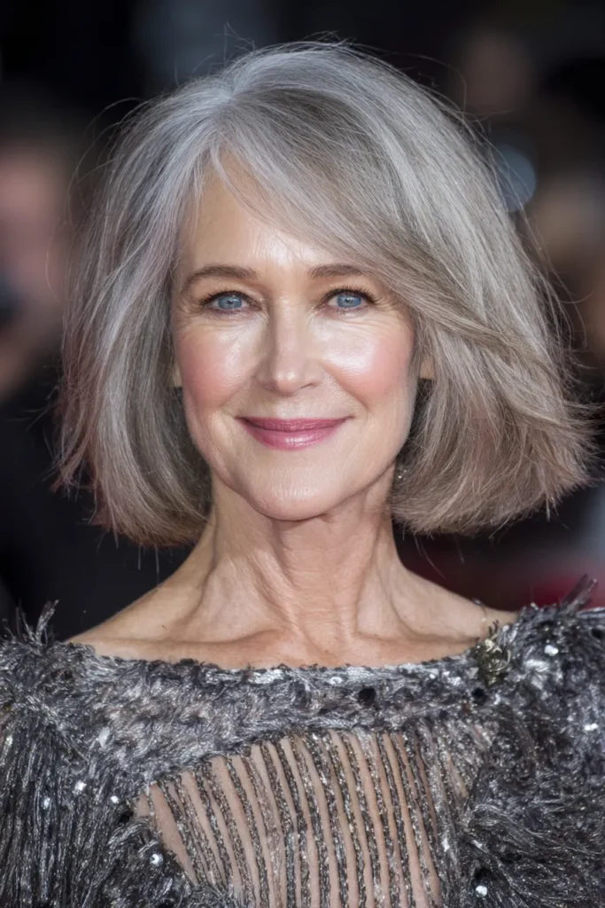Shoulder-Length Hairstyles for Women Over 40