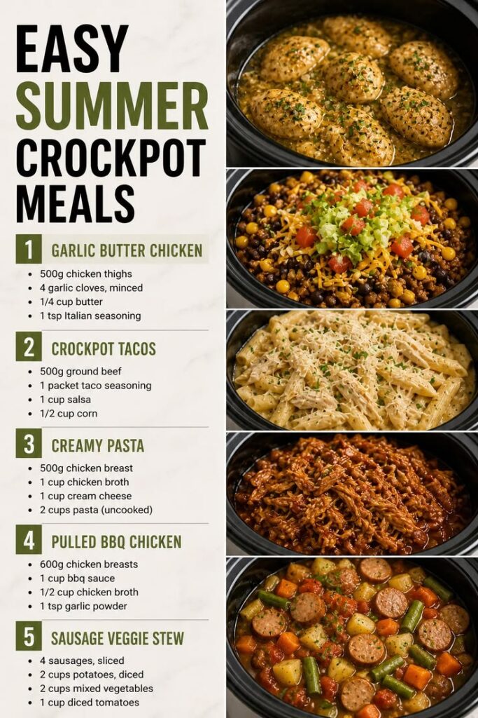 Easy High-Protein Crockpot Recipes Perfect for Hot Summer Days